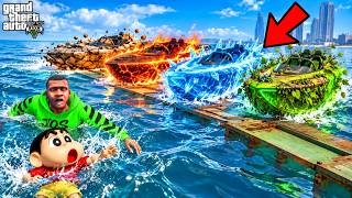 Franklin Finds Elemental Boats to Save Shinchan in GTA 5!