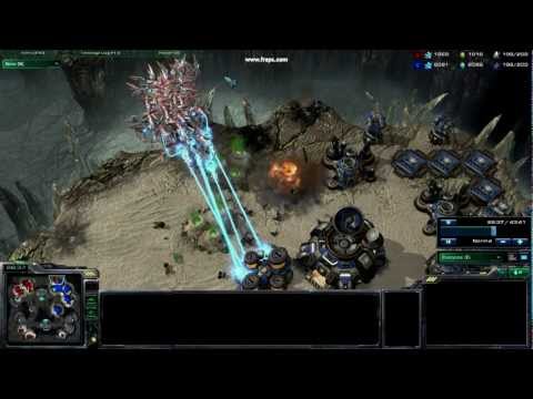 SC2 Terran Outnumbered VoidRays vs BC'S & Ravens