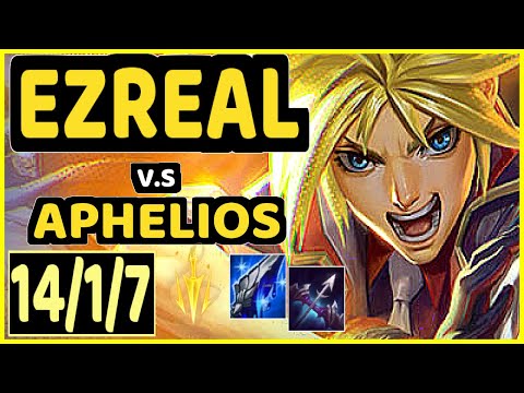 VIPER (EZREAL) vs APHELIOS - 14/1/7 KDA BOTTOM ADC CHALLENGER GAMEPLAY - KR