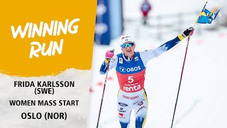 Karlsson goes solo to win 50 Mass at Holmenkollen | FIS Cross Country World Cup 23-24