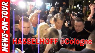 David Hasselhoff Knight Rider Star  Roter Teppich Köln Club Diamonds mit Töchter Hayley &amp; Taylor Ann