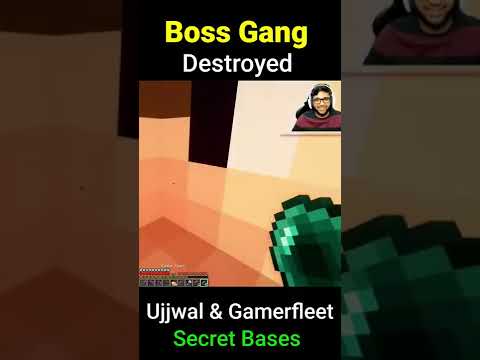 Boss Gang Destroyed Ujjwal and Gamerfleet Secret Bases | Herobrine Smp | Minecraft