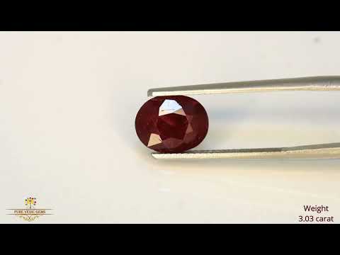 African Ruby 3.03ct. (Super Premium) video