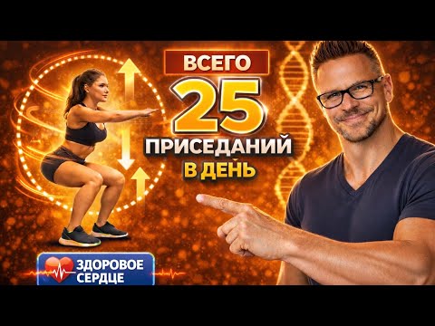 Всего 25 приседаний в день творят чудеса с твоим телом!