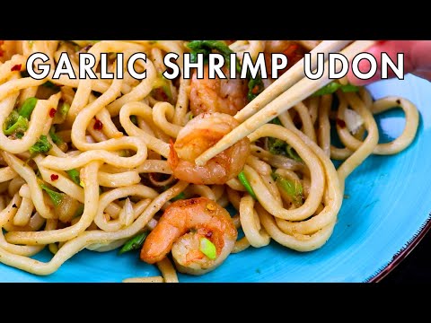 Garlic Shrimp Udon Noodles: Quick & Tasty Recipe
