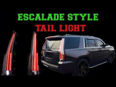 Chevy Tahoe Suburban GMC Yukon XL with Escalade Tail Lights Conversion How-To Install LED 2015-2020