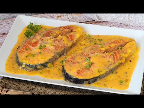 SALMÓN en SALSA de Naranja cremosa 🍊