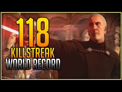 Star Wars Battlefront 2 Count Dooku 118 Killstreak Gameplay