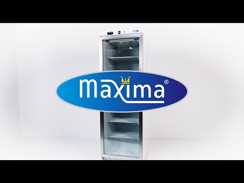 Maxima Gastro Gefrierschrank - 200 l - Schwarz - mit Glastür