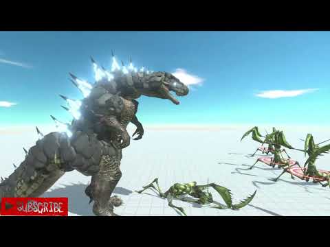 Godzila VS 100 Bogomol 2022 Animal Revolt Battle Simulator Ep 6