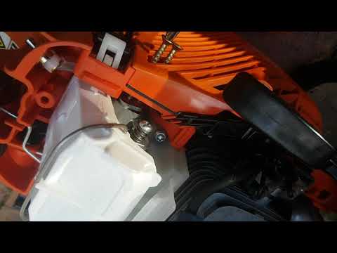 remove fuel screw limiter caps on Echo CS-310