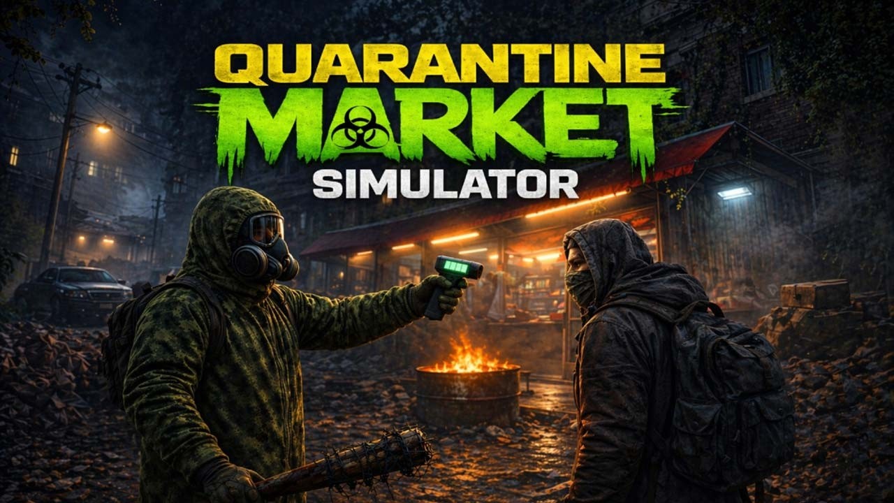 Gameplay preview showing Quarantine Market Simulator survival management action