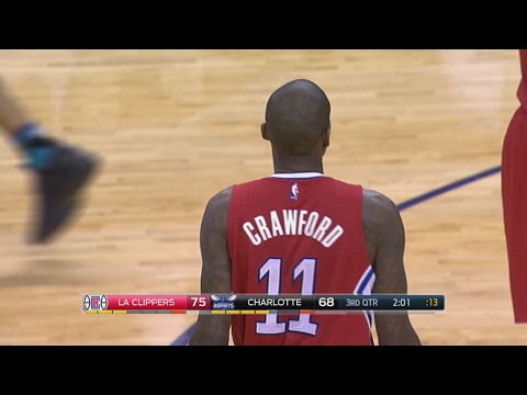 Jamal Crawford Buries Deep Three | Clippers vs Hornets | February 11, 2017 | 2016-17 NBA Season