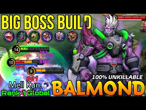 100% UNKILLABLE Balmond Big Boss Build - Top 1 Global Balmond by Mell Kun. - Mobile Legends