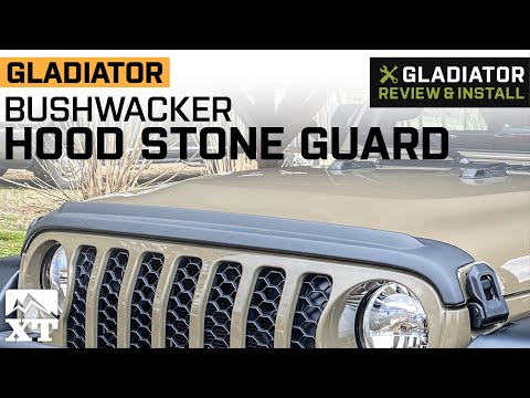 Jeep Gladiator JT Bushwacker Trail Armor Hood Stone Guard Review & Install