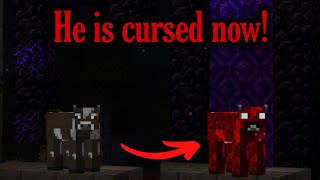 If your cow goes to nether, he will become a Demon! (Minecraft Creepypasta)