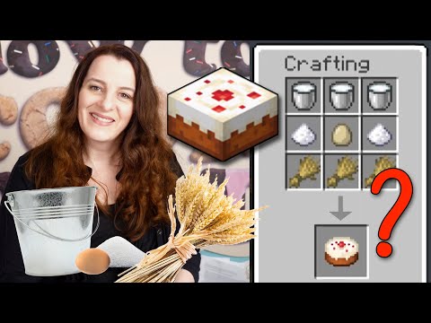 Real Life MINECRAFT Cake Recipe Test!