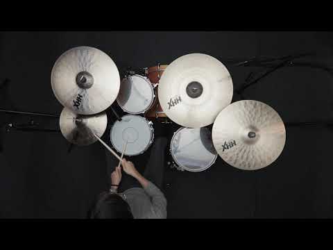 Sabian *Pre-Order* HHX 19" Complex Thin Crash Natural Finish Cymbal +Shirt & Sticks Bundle Pack Special Order Authorized Dealer image 6