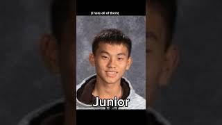 Freshman to Senior #transformation #shorts #school #trending