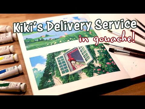 Kiki's Delivery Service in Gouache | Film Study  Friday Ep.1