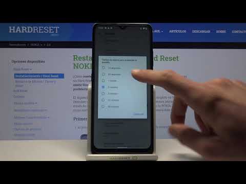 Cómo cambiar el tiempo de bloqueo de pantalla en NOKIA 2.4 - tiempo de espera