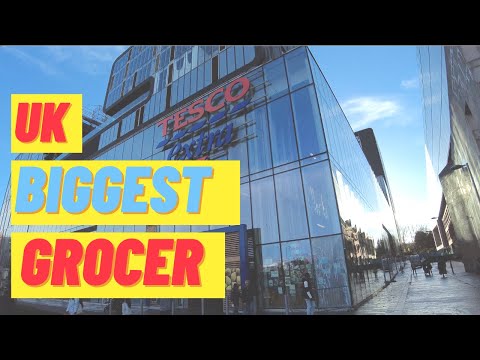Maior supermercado do Reino Unido TESCO passeio a pé extra I Comparação de preços 4K