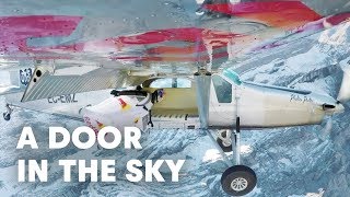 2 wingsuit flyers BASE jump into a plane in mid-air. | A Door In The Sky