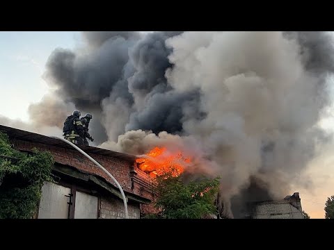 Kharkiv hit by drone and missile barrage in overnight Russian attack