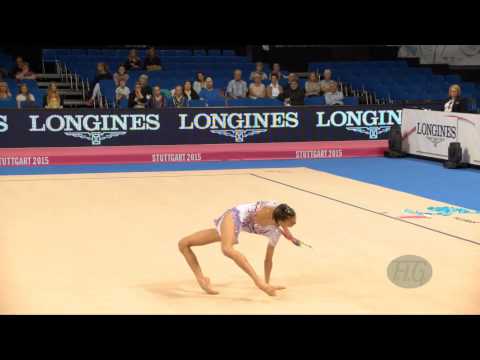Sara LLANA GARCIA (ESP) 2015 Rhythmic Worlds Stuttgart - Qualifications Clubs