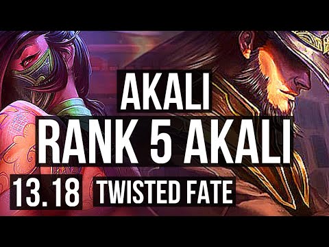 AKALI vs TF (MID) | 10/1/11, Rank 5 Akali, Godlike | NA Challenger | 13.18