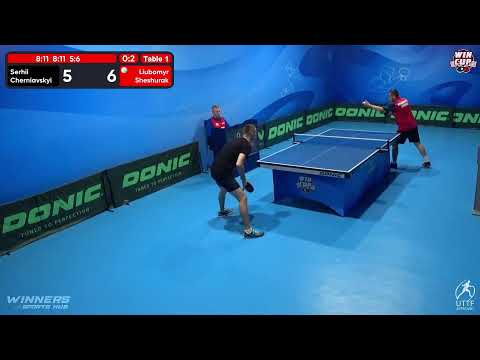 01:30 Serhii Cherniavskyi  0 - 3 Liubomyr Sheshurak West 5 WIN CUP 21.10.2022 | TABLE TENNIS WINCUP