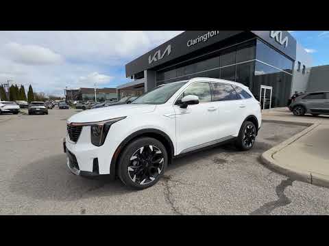 2025 Kia Sorento in White for sale at Clarington Kia in Bowmanville, ON