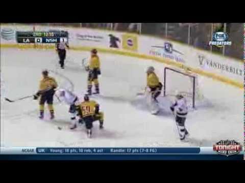 Anze Kopitar goal. Los Angeles Kings vs Nashville Predators 12/29/2013