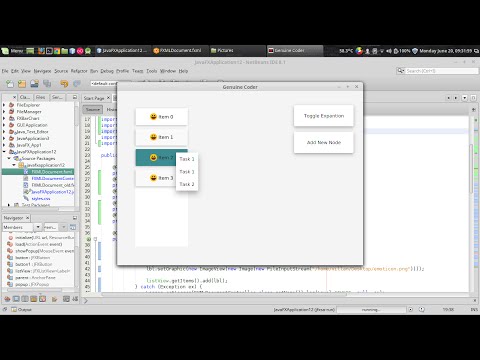 JavaFx JFoenix Tutorial #11 : JFXListView and JFXPopup