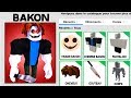 Je crée BAKON dans ROBLOX !!