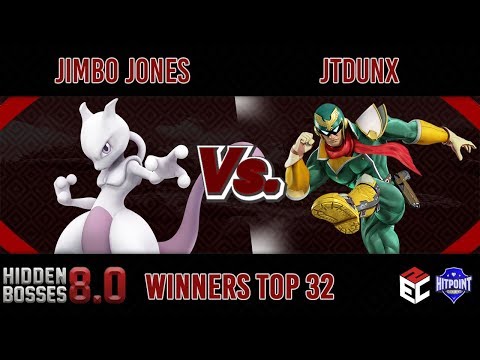 Hidden Bosses 8.0 TOP 32 - Jimbo Jones (Mewtwo) vs JTDUNX (Captain Falcon)
