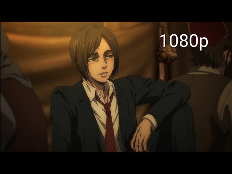 The gang gets drunk Attack on titan final episode of part 2 1080p (english sub)