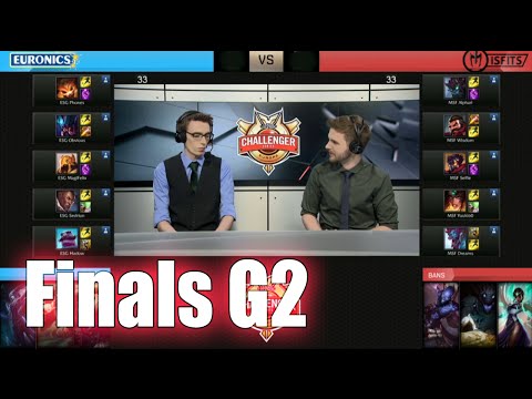 Euronics Gaming vs Misfits | Game 2 Finals of 2016 EUCS Summer Qualifiers | ESG vs MSF G2