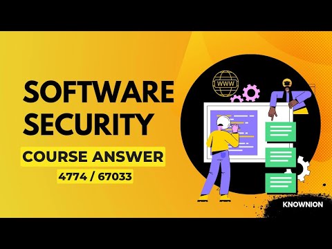 Software Security (4774) : Process : SSA E1 Developer Assessment (67033) Course Answer