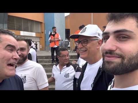 Torcida confiante antes do jogo Santos x Avaí