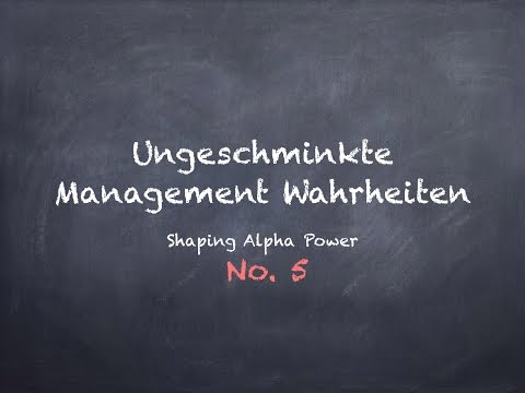 Ungeschminkte Management Wahrheiten No 5 | Peter Drucker - Teil 2