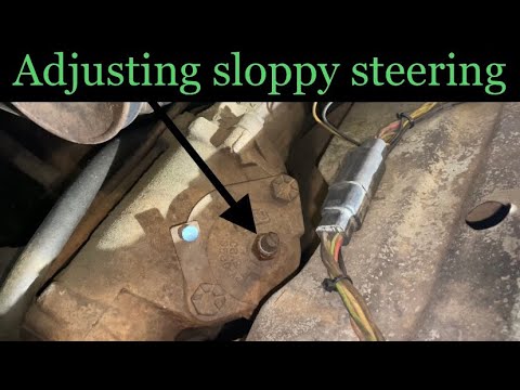 How to adjust steering gear box on a 1960’s/70’s ford.