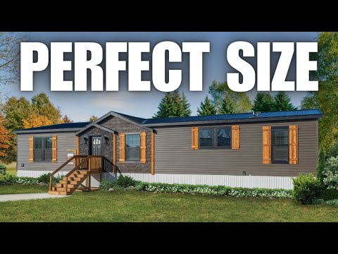LUXURIOUS farmhouse factory built home that's just the RIGHT SIZE! Prefab House Tour