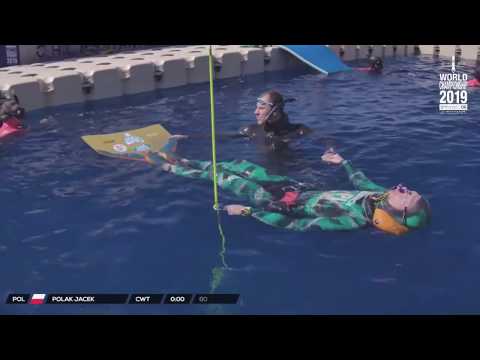 Jacek Polak - CWT 60m - AIDA WC 2019 - Freediving