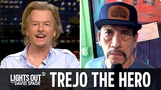 Baby-Saving Hero Danny Trejo Surprises David Spade - Lights Out with David Spade