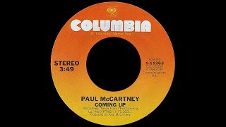 Paul McCartney ~ Coming Up (Studio Version) 1980 Disco Purrfection Version