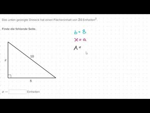 Fehlende Seite eines Dreiecks berechnen - Beispiel (Video ...