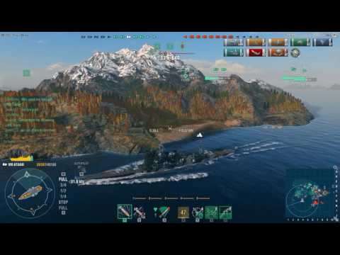 [WOWS] Covering the destroyer (dancing queen ver)