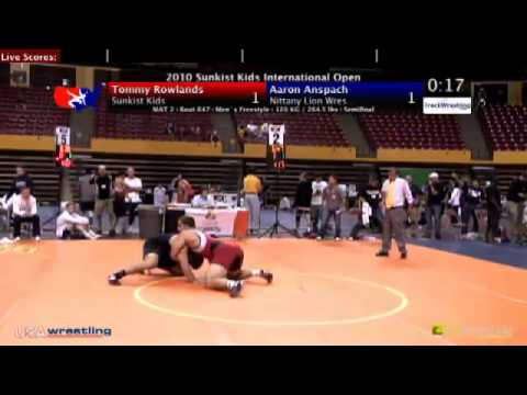 Sunkist Open - Freestyle - 120kg Semifinals - Tommy Rowlands vs. Aaron Anspach