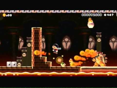 Super Mario Maker Bowser Castle Level